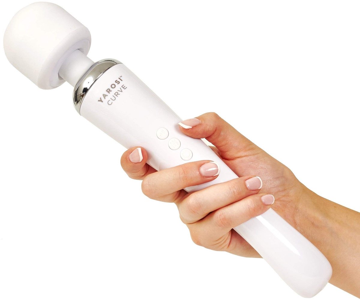 Omgoods - Draadloze Massagestaaf met Sterke Vibratiekracht - Wit