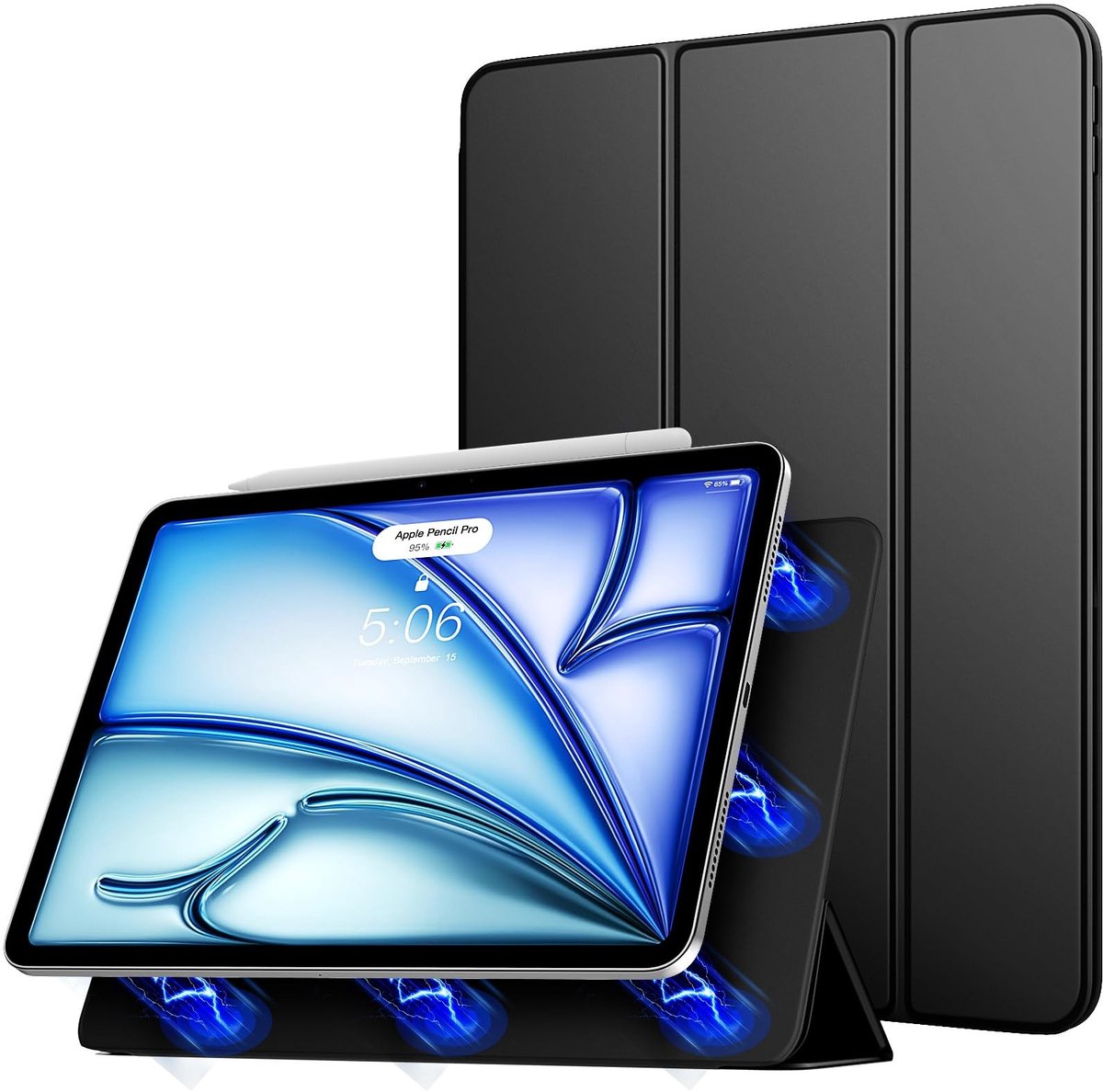 Omgoods - Magnetic Case voor iPad Air 11 inch - Slim Folio met Auto On/Off