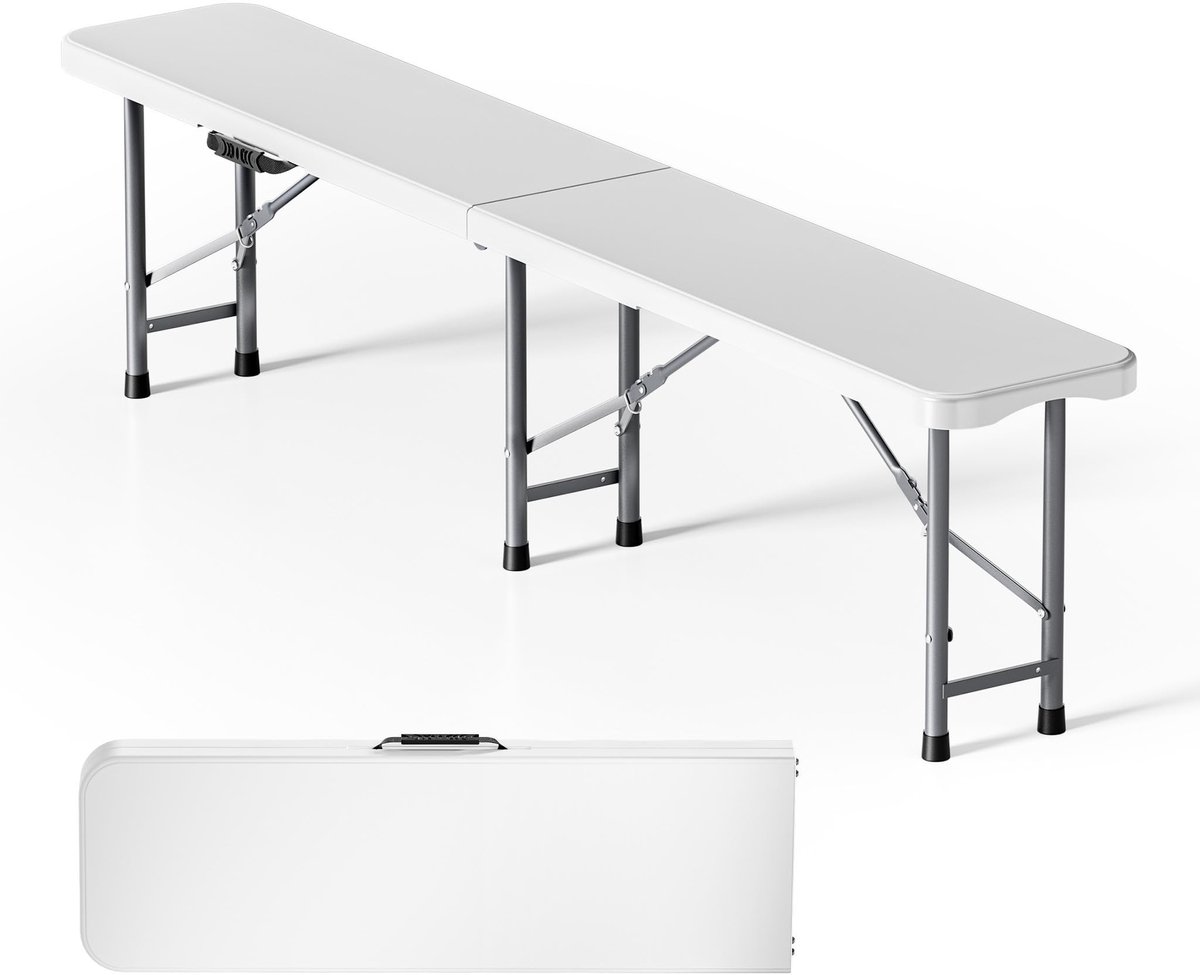 Omgoods - Vouwbare Campingbank 180 cm met Staal en HDPE