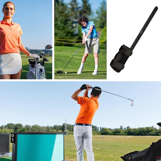 Golf Swing Trainer - Golftrainingshulp Swing corrector - Golf Swing Verbeteren - Ergonomisch Design - 595 cm Lengte - Zwart — afbeelding 3