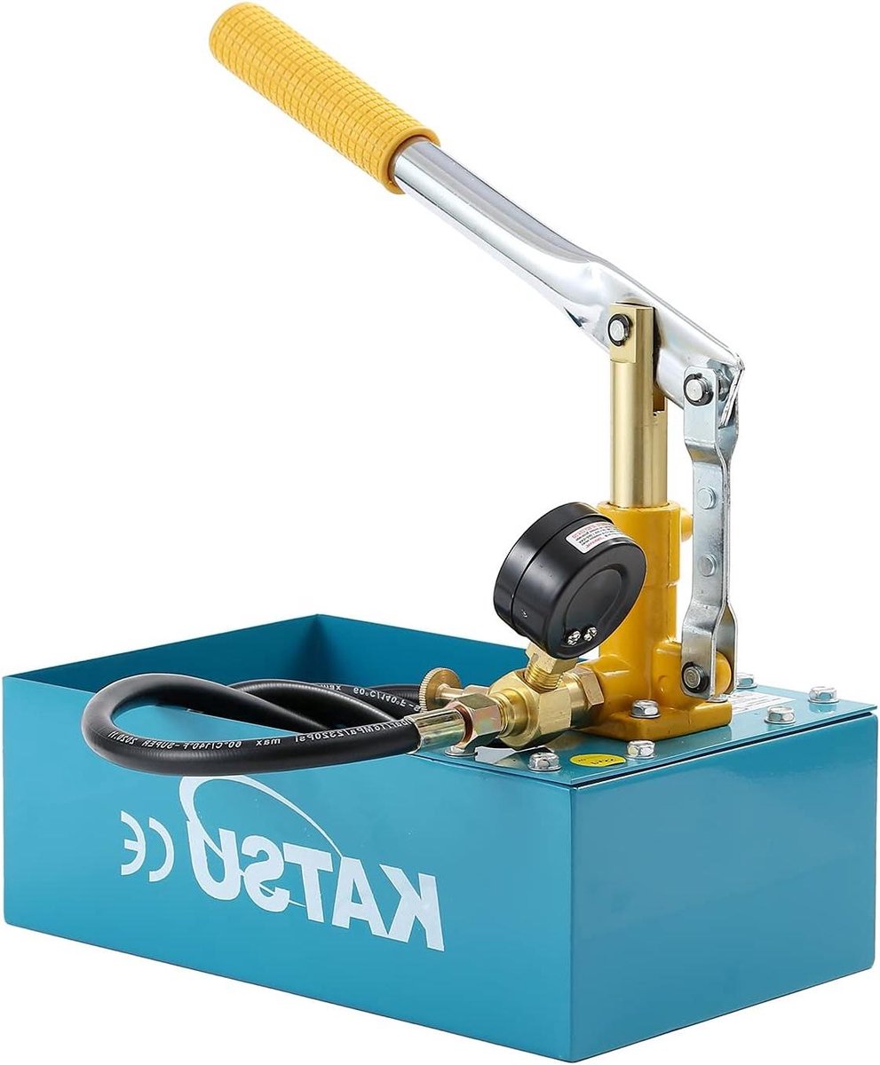 Leiding Druk Tester - Waterpomp Test Pomp - Lekkages Opsporen - Messing Kleppen Staal Tank - 5 Liter Tank