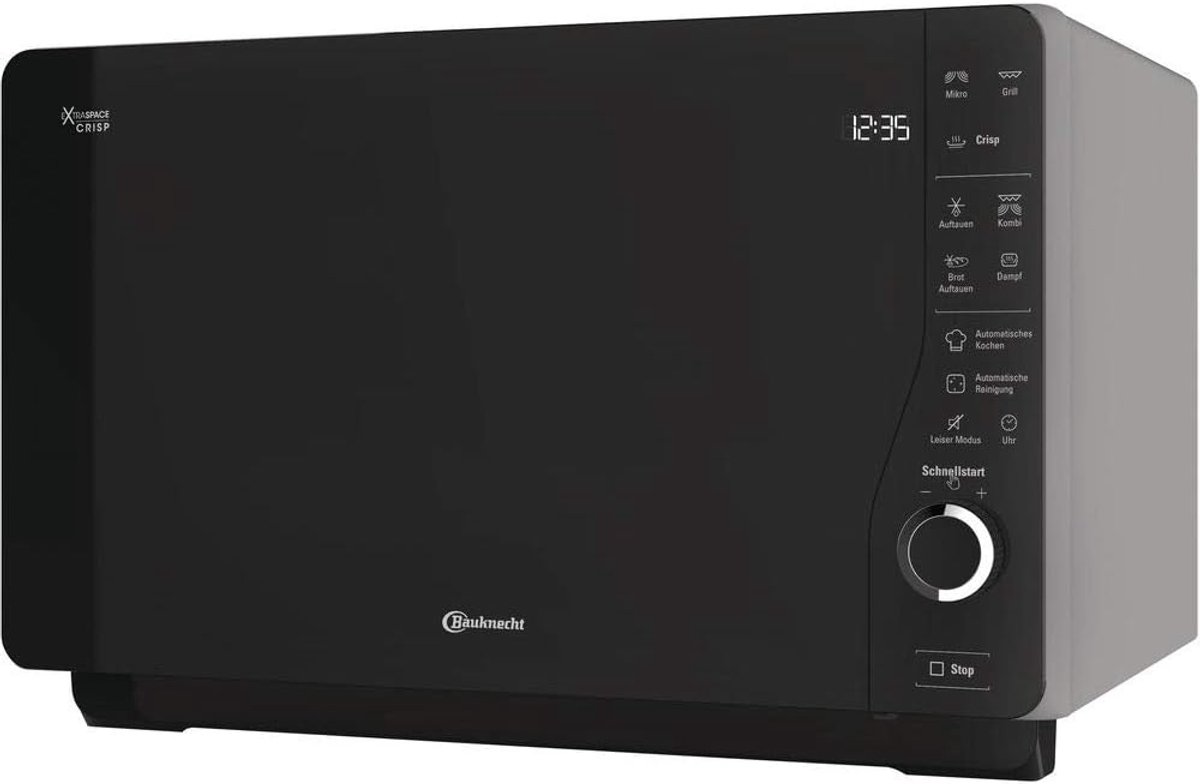 SnelShoppen - Magnetron Bauknecht MW 427 SL - 20L Capaciteit, RVS, 800W, Combifunctie, Makkelijk in Gebruik Voor Keuken, Koken en Verwarmen
