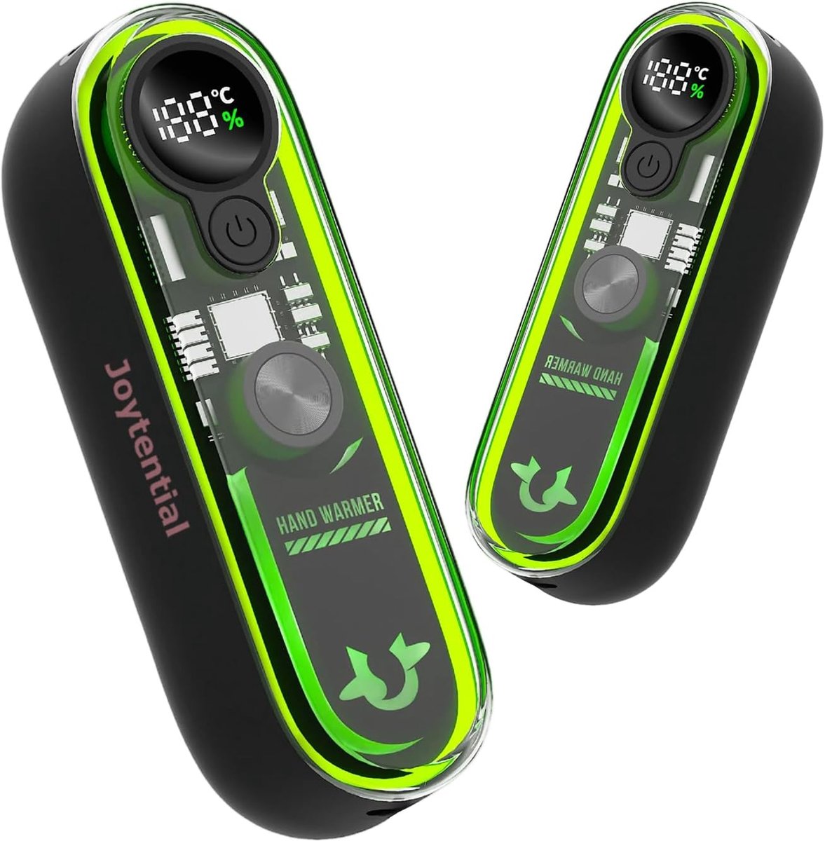 SnelShoppen - Joytential Handwarmer Elektrische Oplaadbare 2 in 1 Magnetisch Hand Warmers met 4 Verwarmingsmodi, Draagbare Handwarmer voor Buiten, Kam
