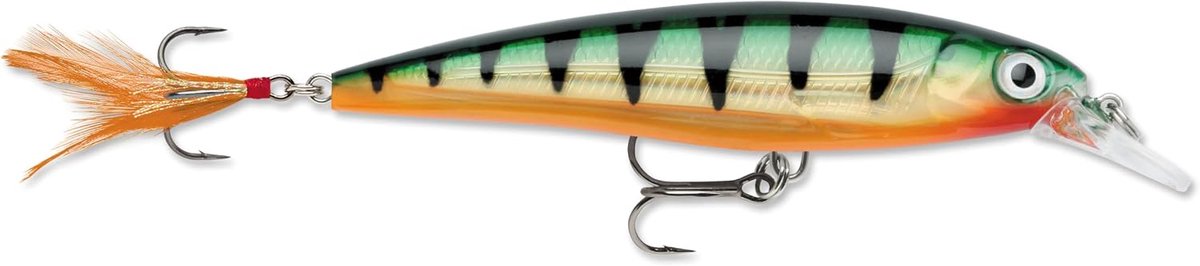SnelShoppen - Rapala X-Rap Jerkbait XR10 Vissershengel Aas - Perfecte Grootte en Vorm - Transparante Behuizing met Holografische Binnenfilm - RVS Fram