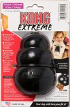 Zwarte KONG Extreme bal, maat XL, voor honden van 27-41 kg. "Toughest durable formula".