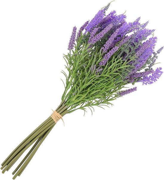 Kunstlavendel Bloemen - Nep Lavendel Plastic - Decoratie Huis - Niet Verkleurend - 47x25x12 cm - Paars