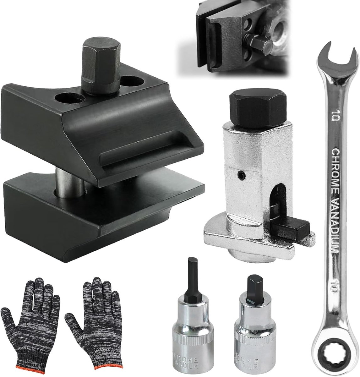 4 stuks spreider wiellagerbehuizing, strut spreader tool, suspension split hub, koolstofstaal autoophanging gedeelde naaf asbeenspreider, voor auto's, SUV's en bestelwagens
