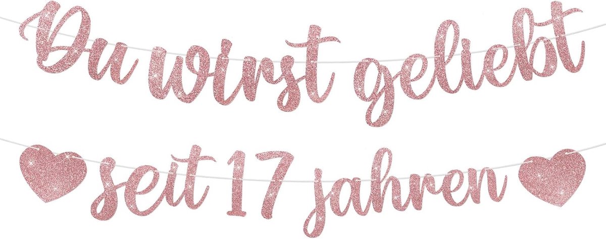jijAcraft Al geregen verjaardagsslinger voor de 17e verjaardag: