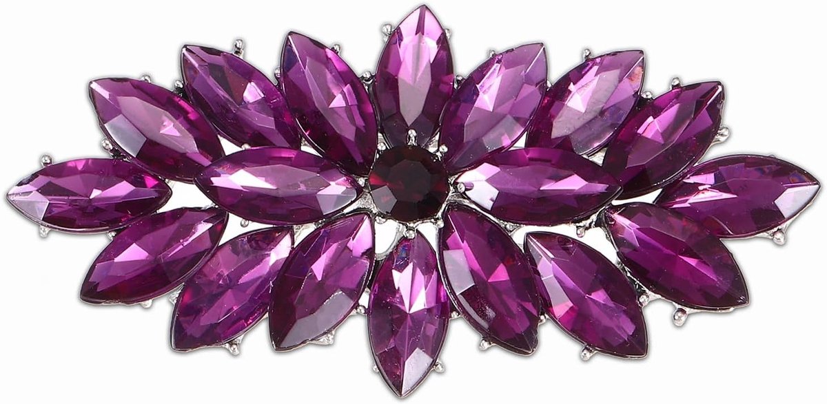 Marquise Strass Broche Pin, Strass Corsage Broches Crystal Flower