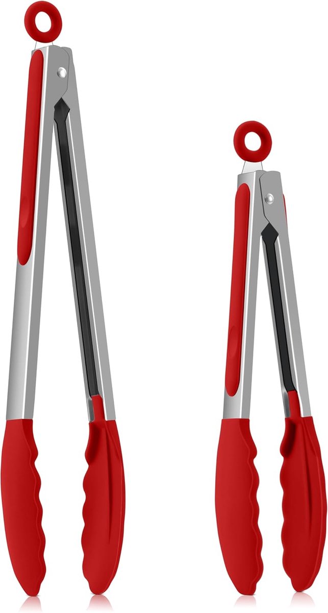 Set van 2 barbecuetang (2, rood)