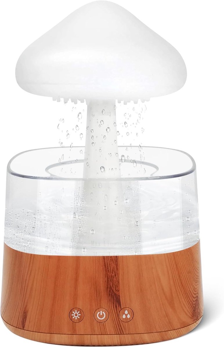 Rain Cloud Luchtbevochtiger, 450 ml, sfeerlicht, aromadiffuser, 30