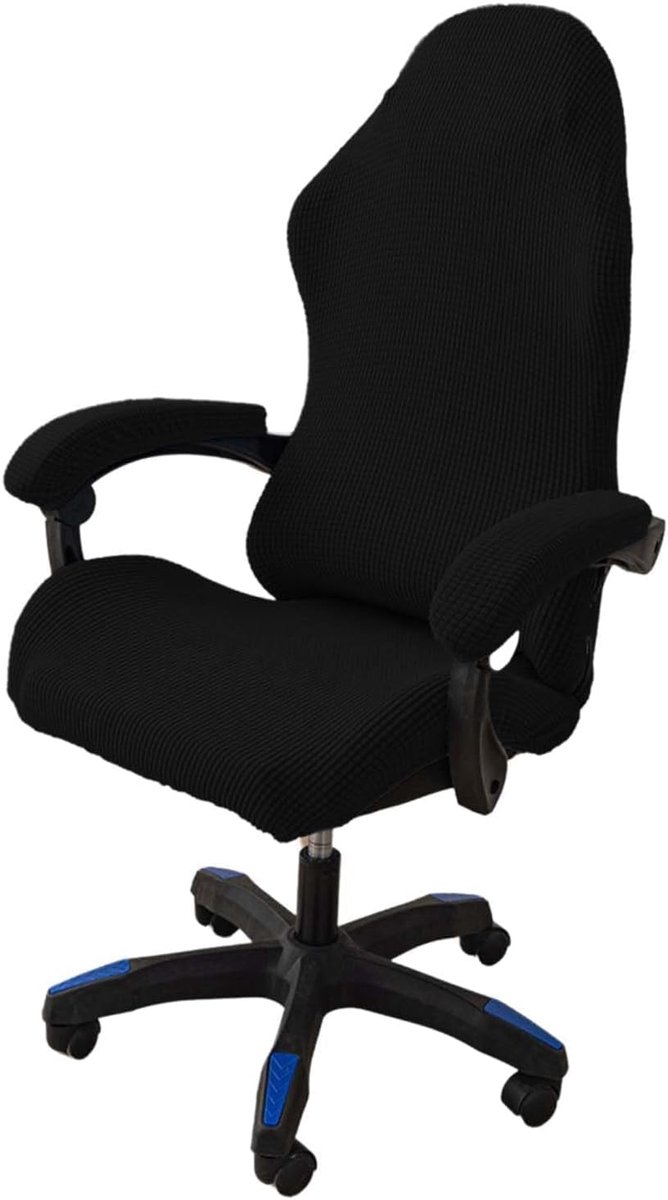stoelhoezen, 4 stuks, bureaustoelhoezen, gamingstoelhoezen, met