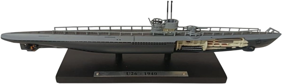 onderzeeër U-26 - schaal 1:350 - metaal en plastic - perfect voor modelbouw - ShopVlot