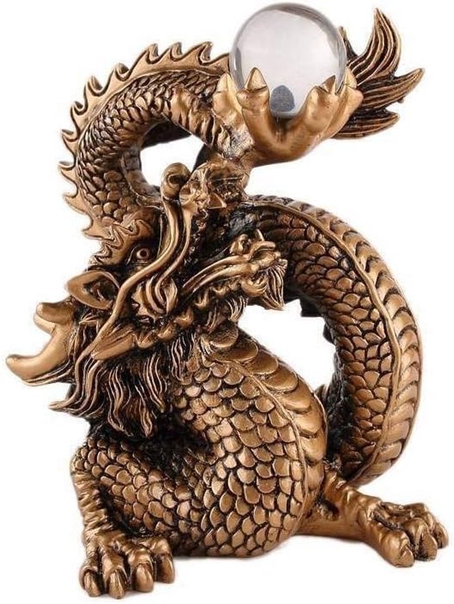 lachineuse Decoratieartikelen, hars, groot goud, 14 x 10 x 16 cm