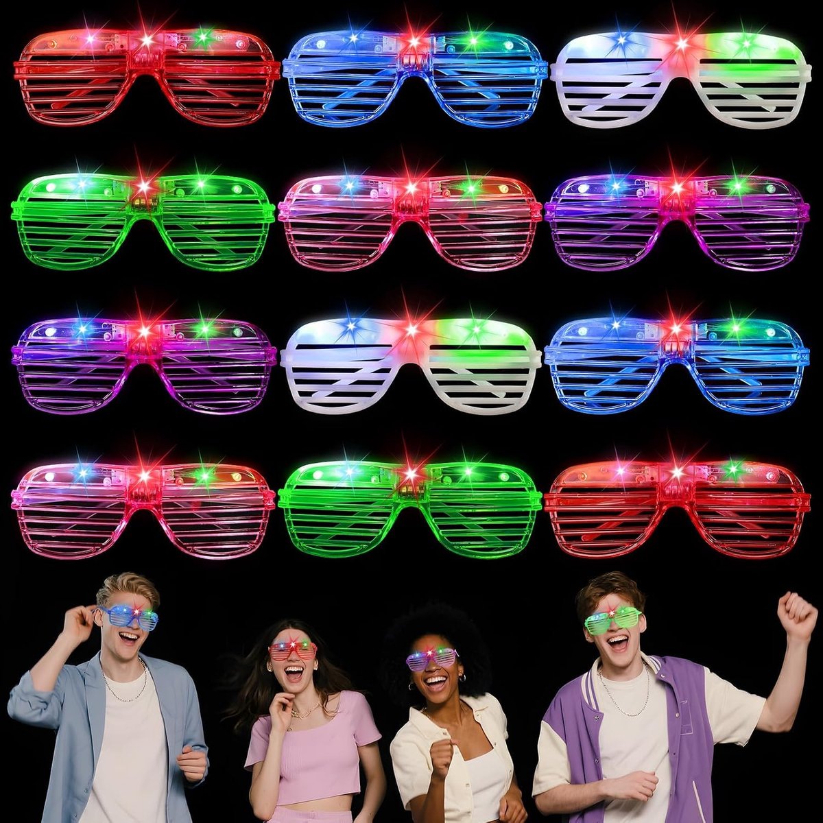 Light Up Glazen Kleurrijke Rave Glazen voor Party Bag Fillers