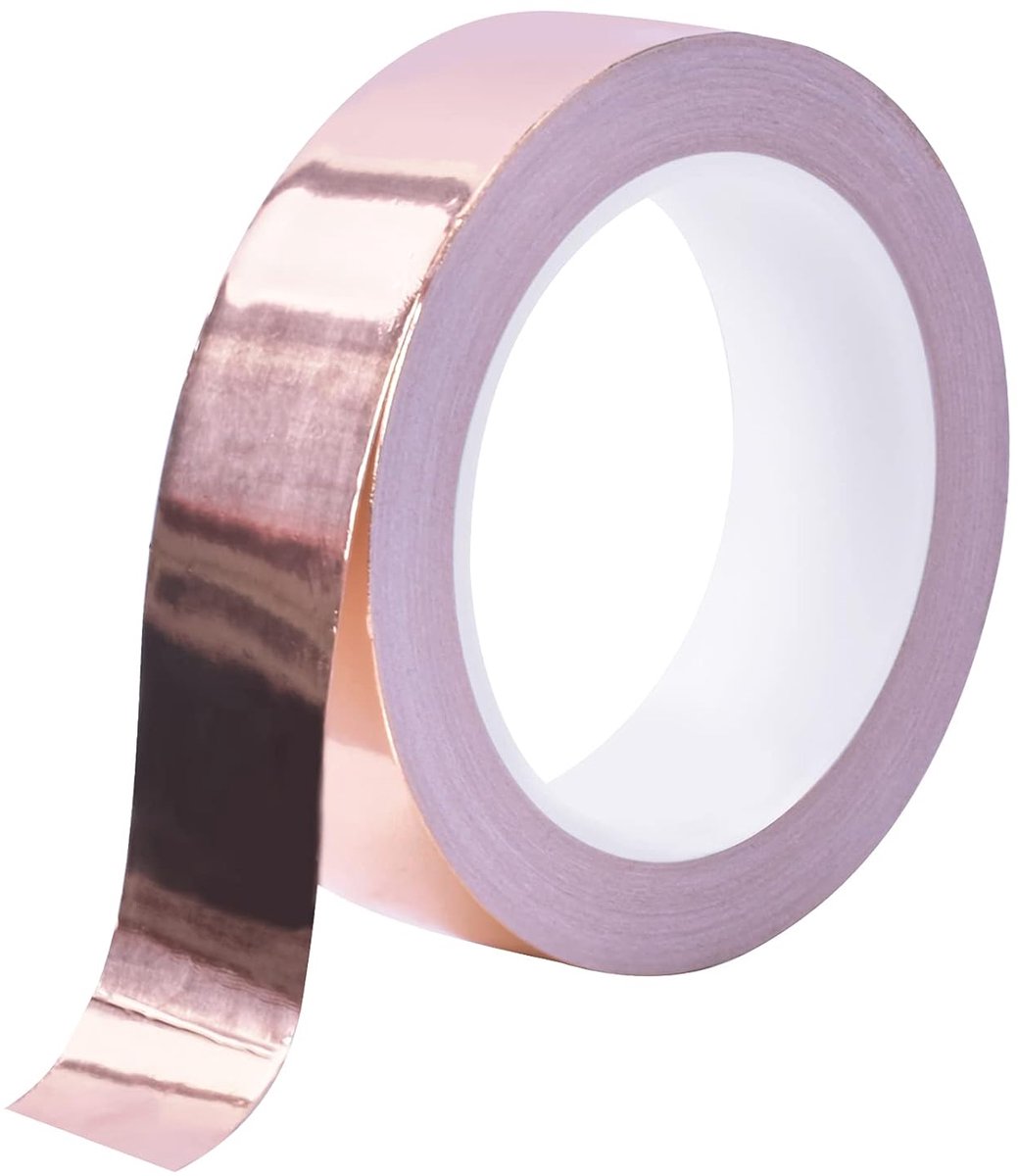 20m x 30mm Koperfolie Koperband Dubbelzijdig Geleidend Emi Koperfolie