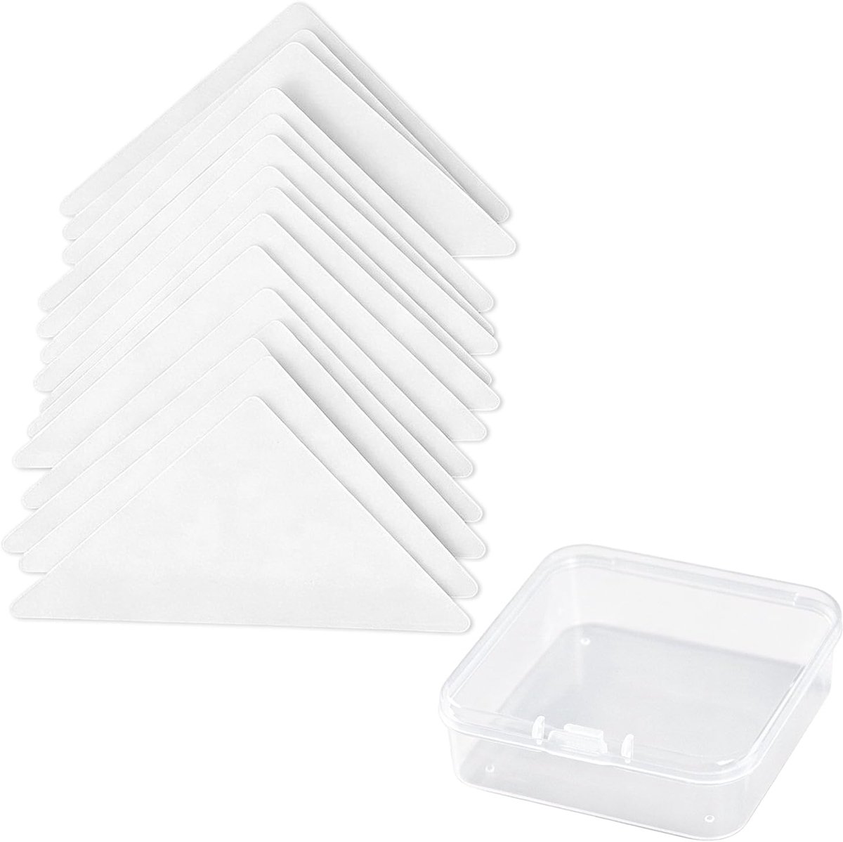 100 stuks witte pvc-kraagstickers, poloshirt-kraagstaven