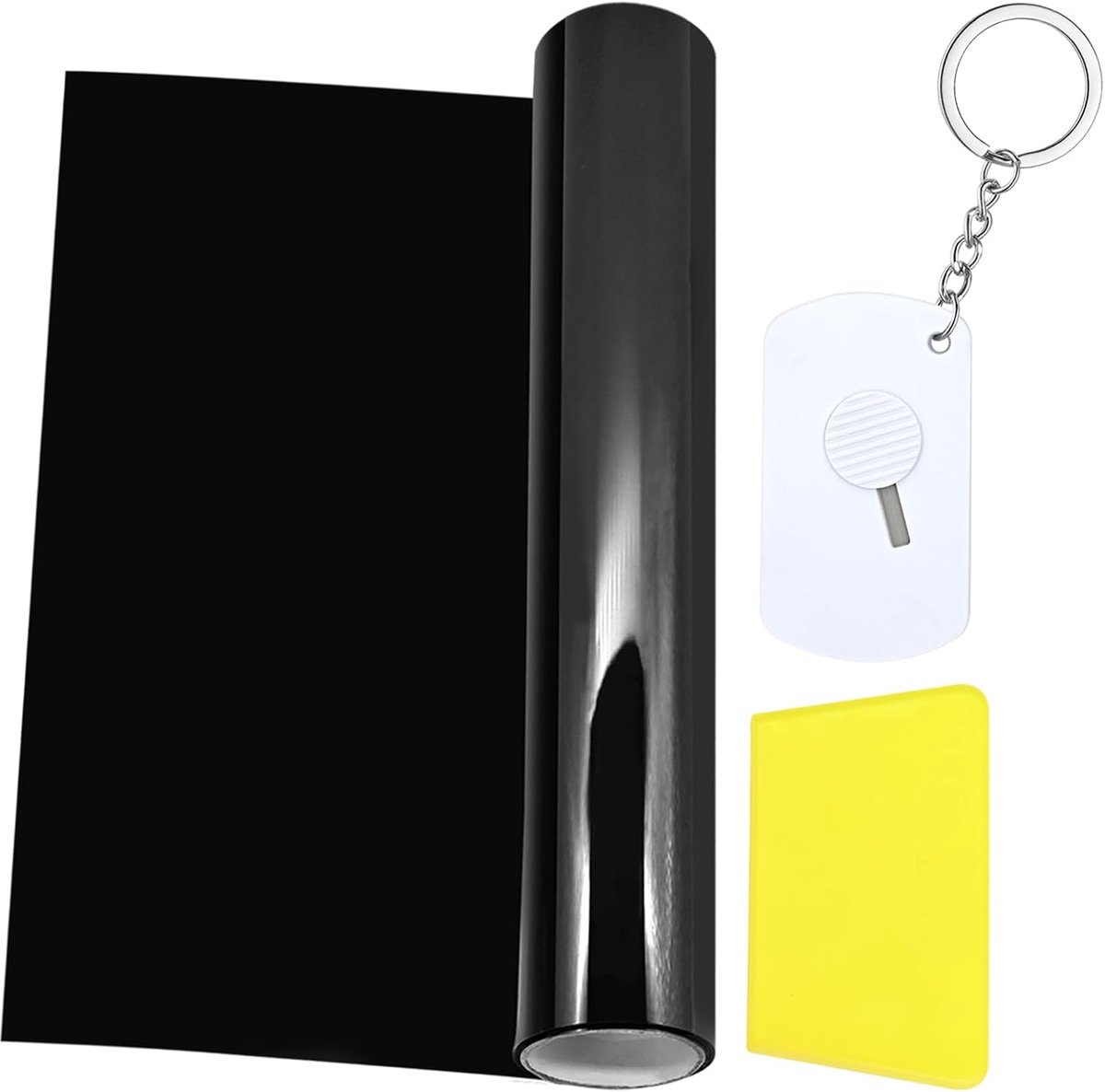 Auto voorruit tint strip 3 stks 59 in x 7.95 in - 5% VLT keramische raamfolie - vermindert verblinding & warmte - ShopVlot