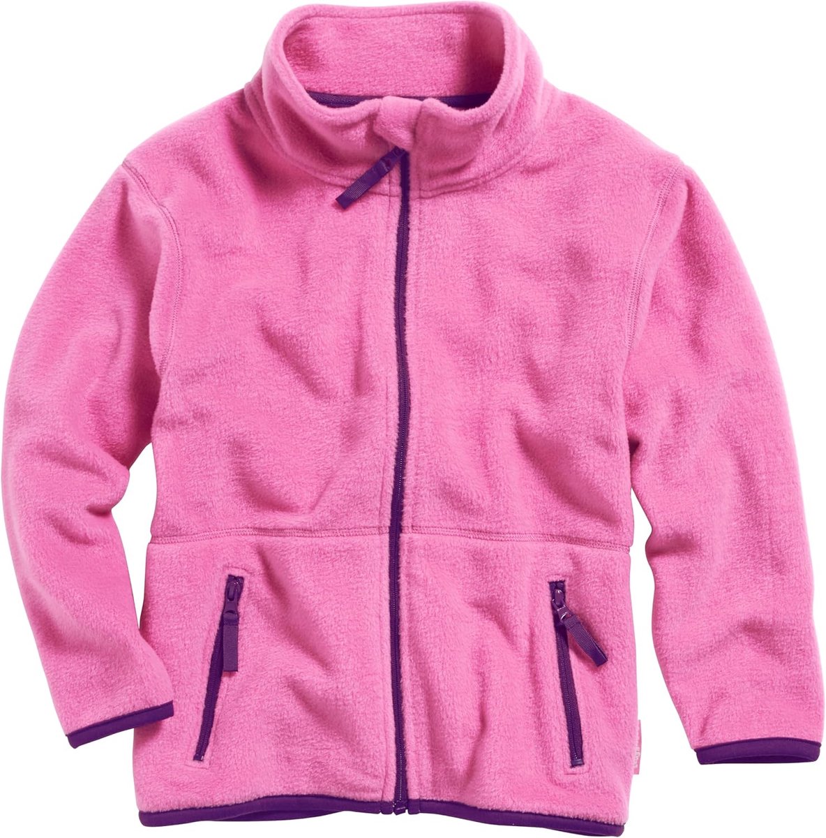 Fleecejack voor kinderen, contrasterende kleur uniseks-kind jas (1-Pack)