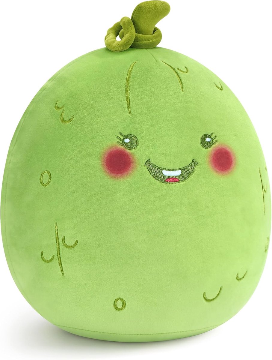 shownicer Pluche dier puistje knuffel komkommer (groen, 30 cm)