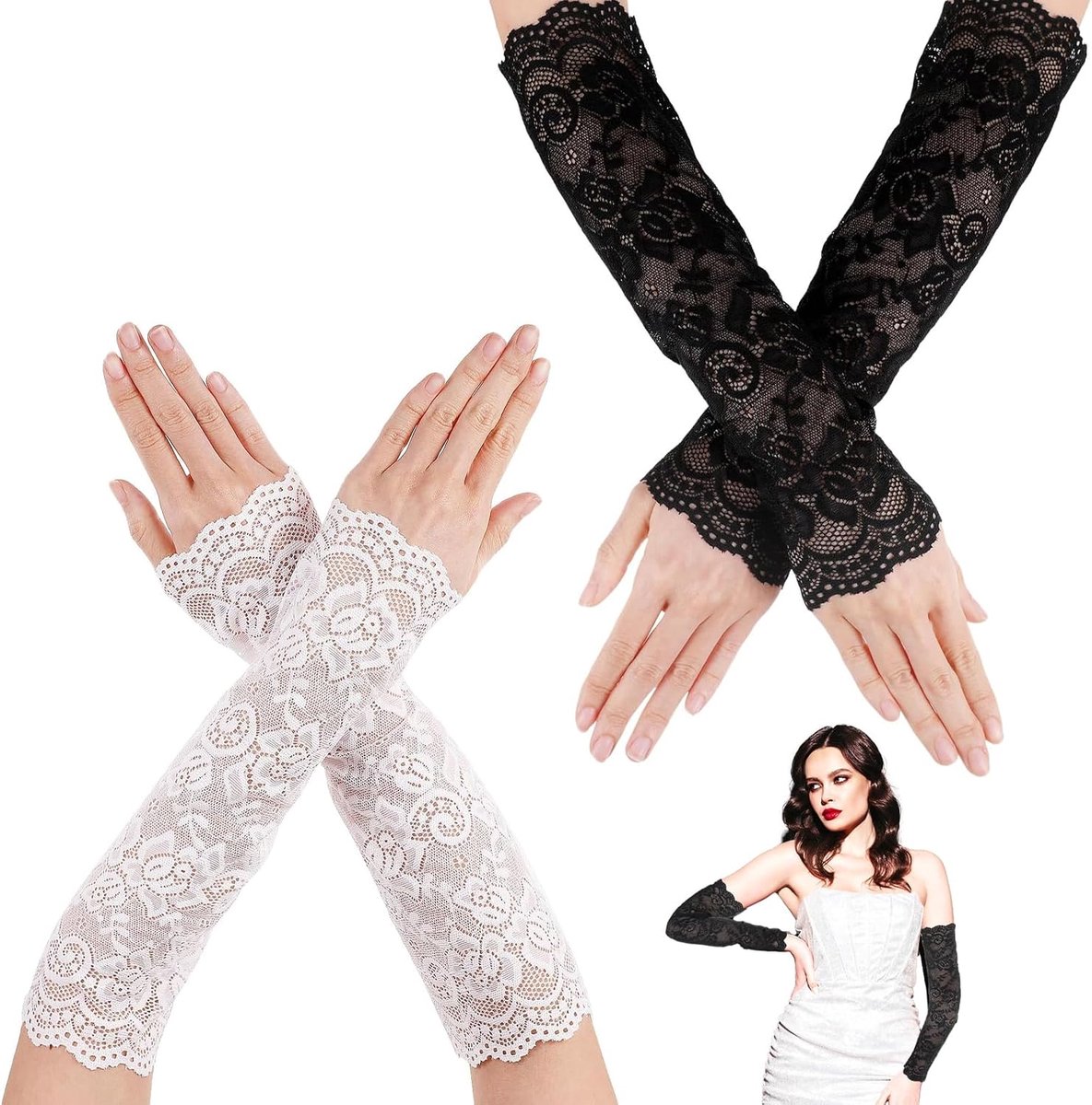 Handschoenen Voor Dames – Elegante Elbow-Length Bruidshandschoenen –