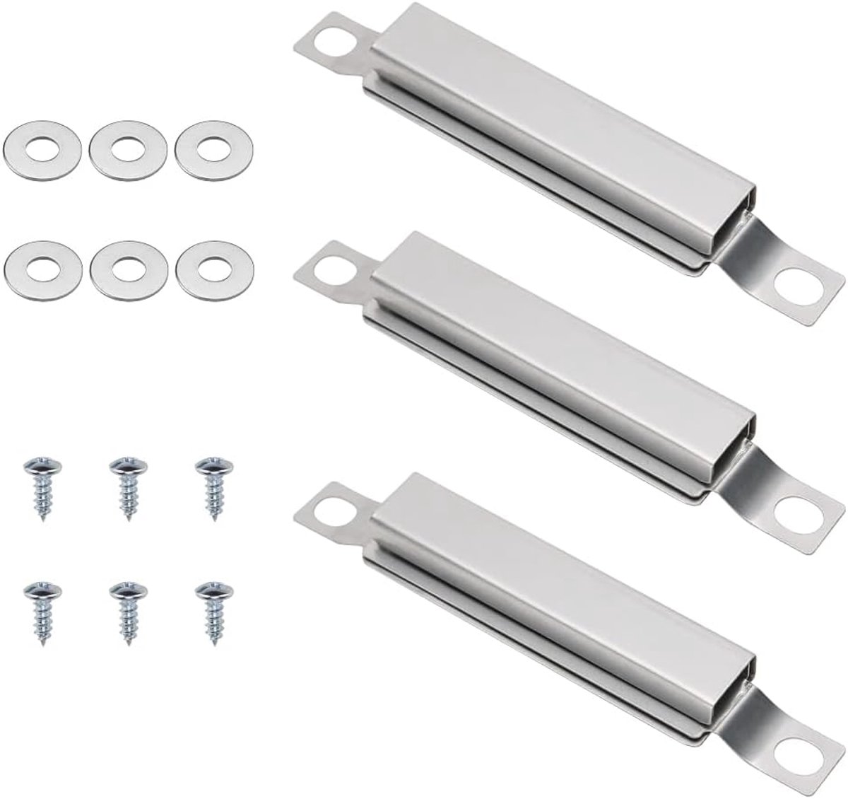 3 stuks, 12 tot 21 cm, verstelbaar, universeel, gasgrill van roestvrij staal voor Charbroil Performance en andere grillmodellen