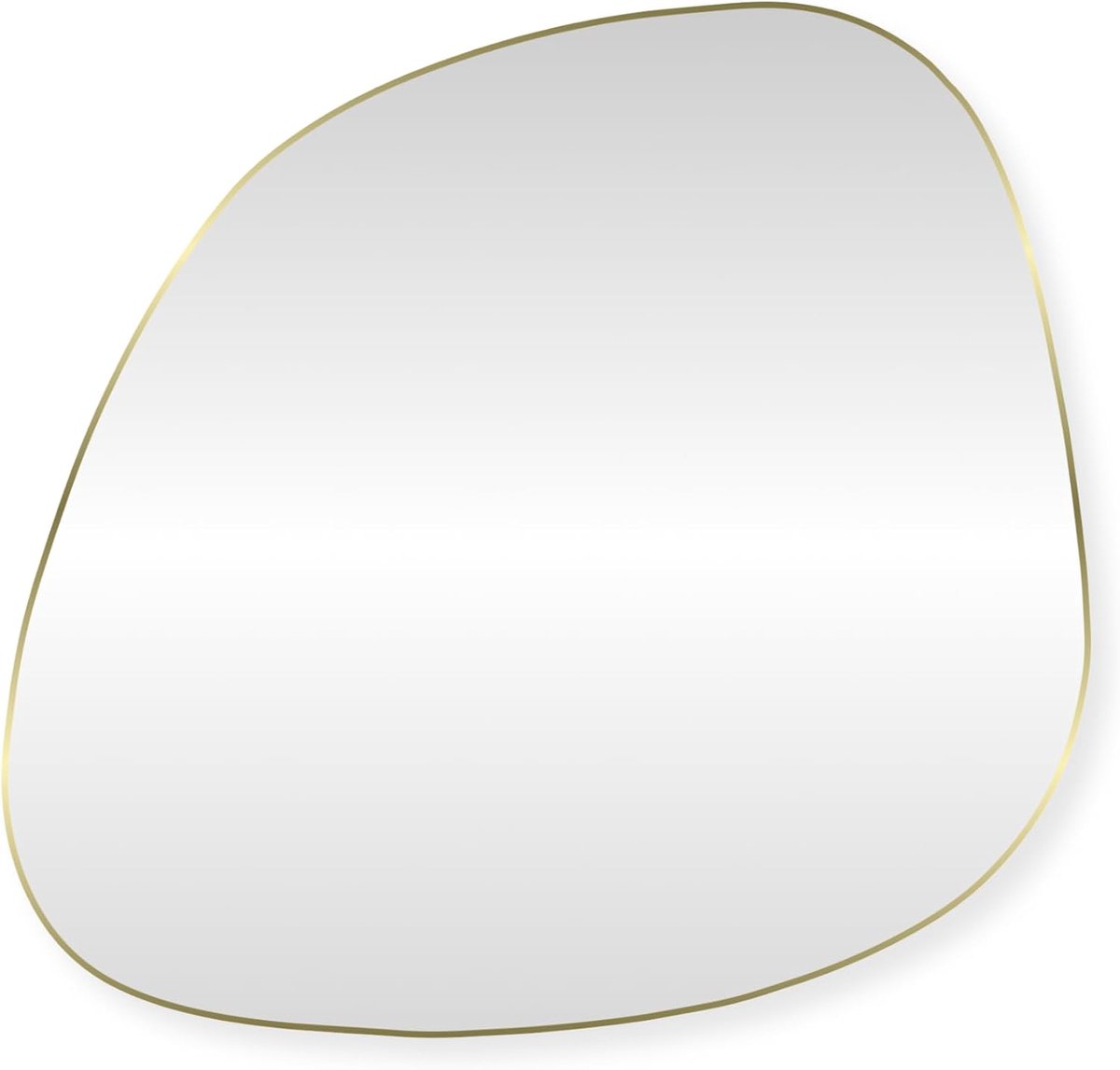 Alaric Wandspiegel – Organische Spiegel – Asymmetrisch Design – 70x70 cm – Goud