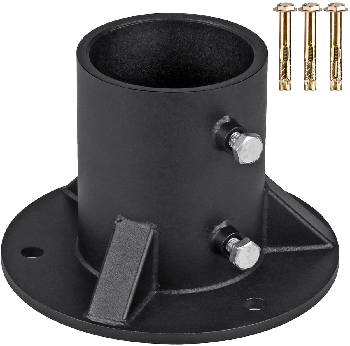 1 Pack vloerflens (Fit Od 3 '' metalen ronde post), Heavy Duty solide