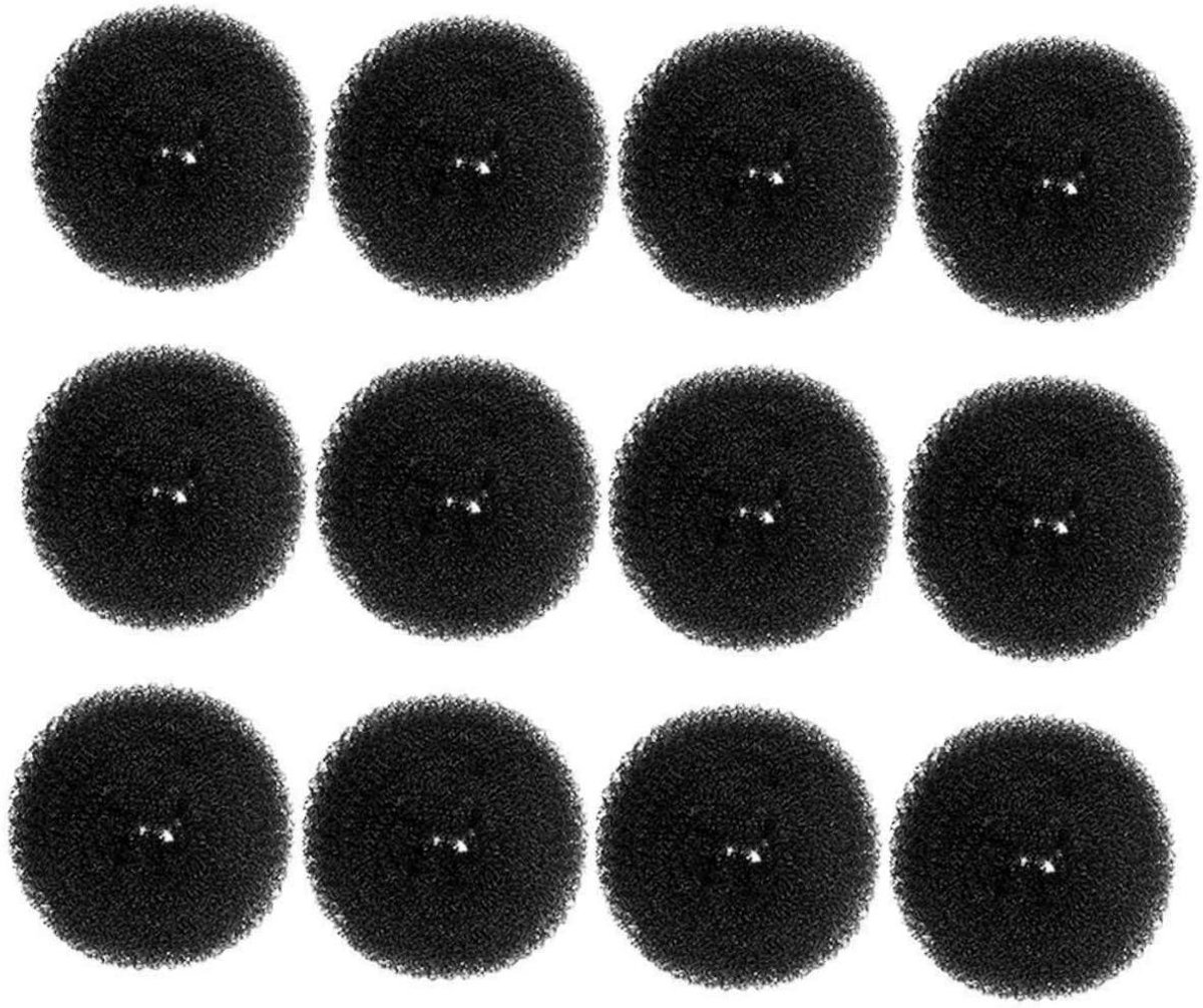 Haarbun Maker - Donut Shaper - Haar Stylen - Elastisch Materiaal - 9.5 x 9.5 x 4.8 cm - Zwart