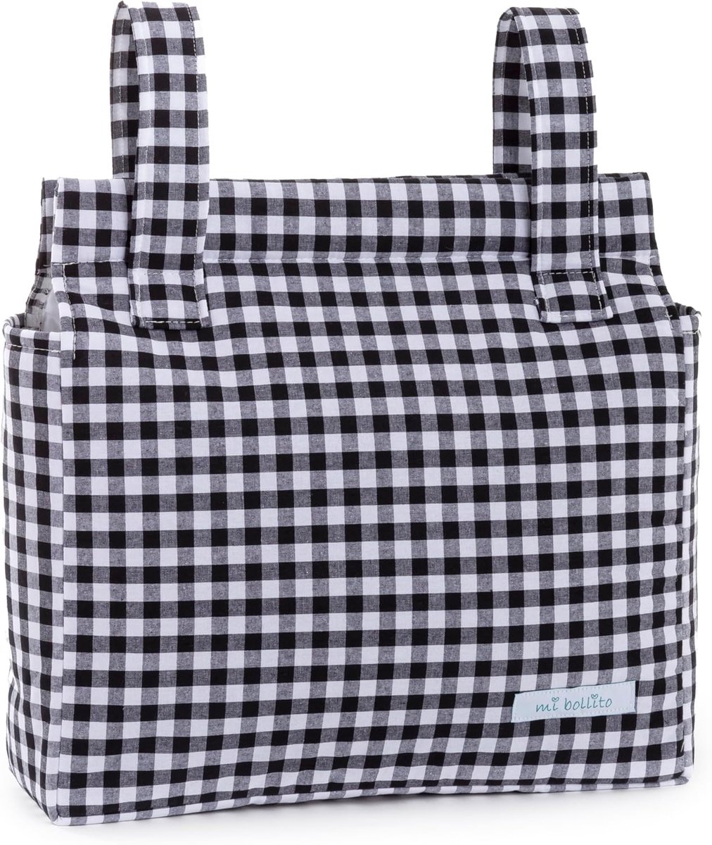Kinderwagen organizer tas voor mama - grote capaciteit - multifunctionele opbergtas - zwart - ShopVlot