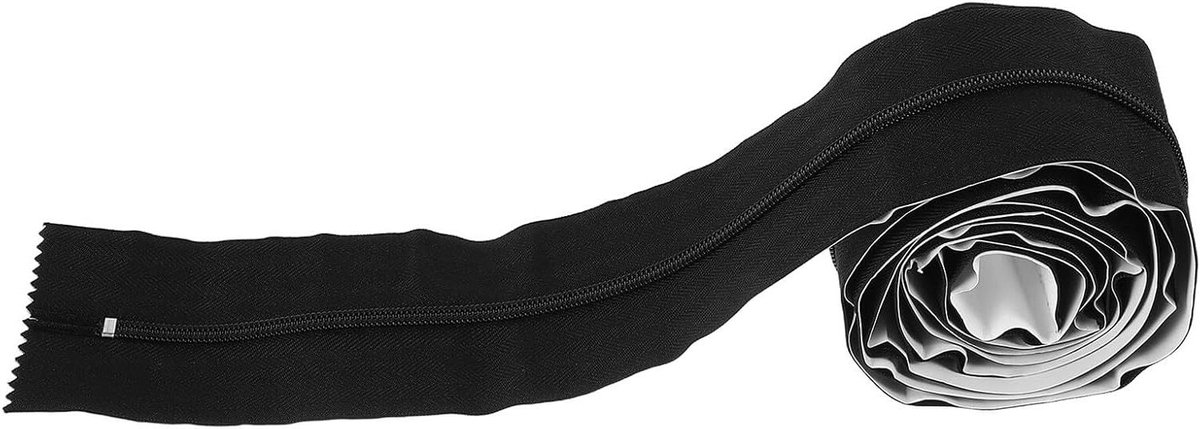 Stevige Ritssluiting - Zeilrits Deur - Kas Deur Creëren - Zelfklevende Achterkant - 213 cm - Zwart