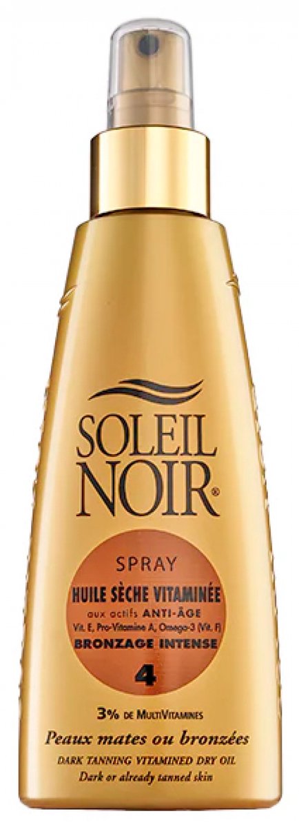Soleil Noir Huile Sèche Vitaminée Bronzage Intense 4 Spray 150 ml