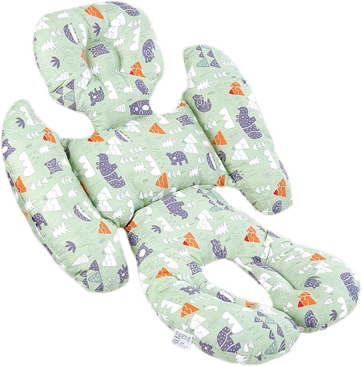 Baby autostoelkussen - Kinderwagen inzetstuk - Comfort tijdens reizen - Geïntegreerd concaaf kussen - 30 x 25 x 5 cm