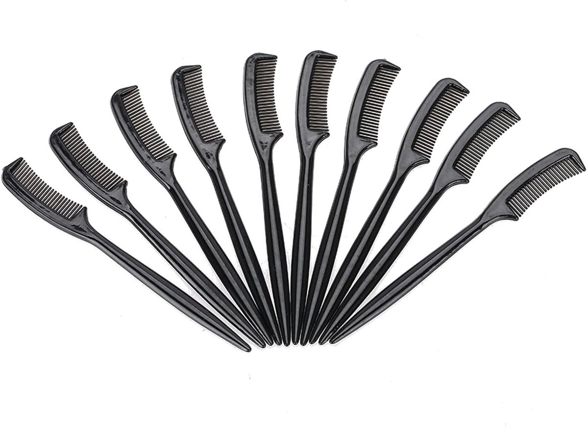 Wimperkam Oogmake-uptool - Wenkbrauwkam Lash Separator - Wimpers Scheiden - Glad Tandenontwerp - 10 stuks - Niet gespecificeerd