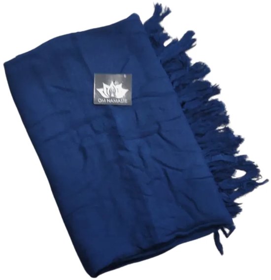 Om Namaste Sarong - 635 - Blauw effen van Merkloos — afbeelding 5
