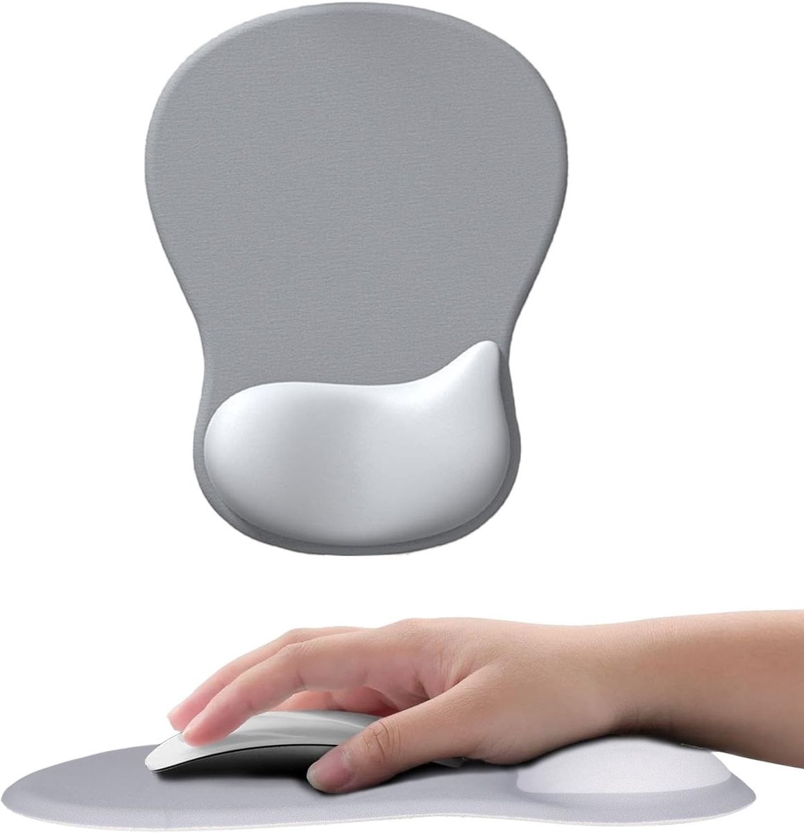 Ergonomische Muismat met Gel Kussen, Wasbare en Antislip Ondergrond voor Thuis en Kantoor, Geschikt voor PC en Laptopgebruik