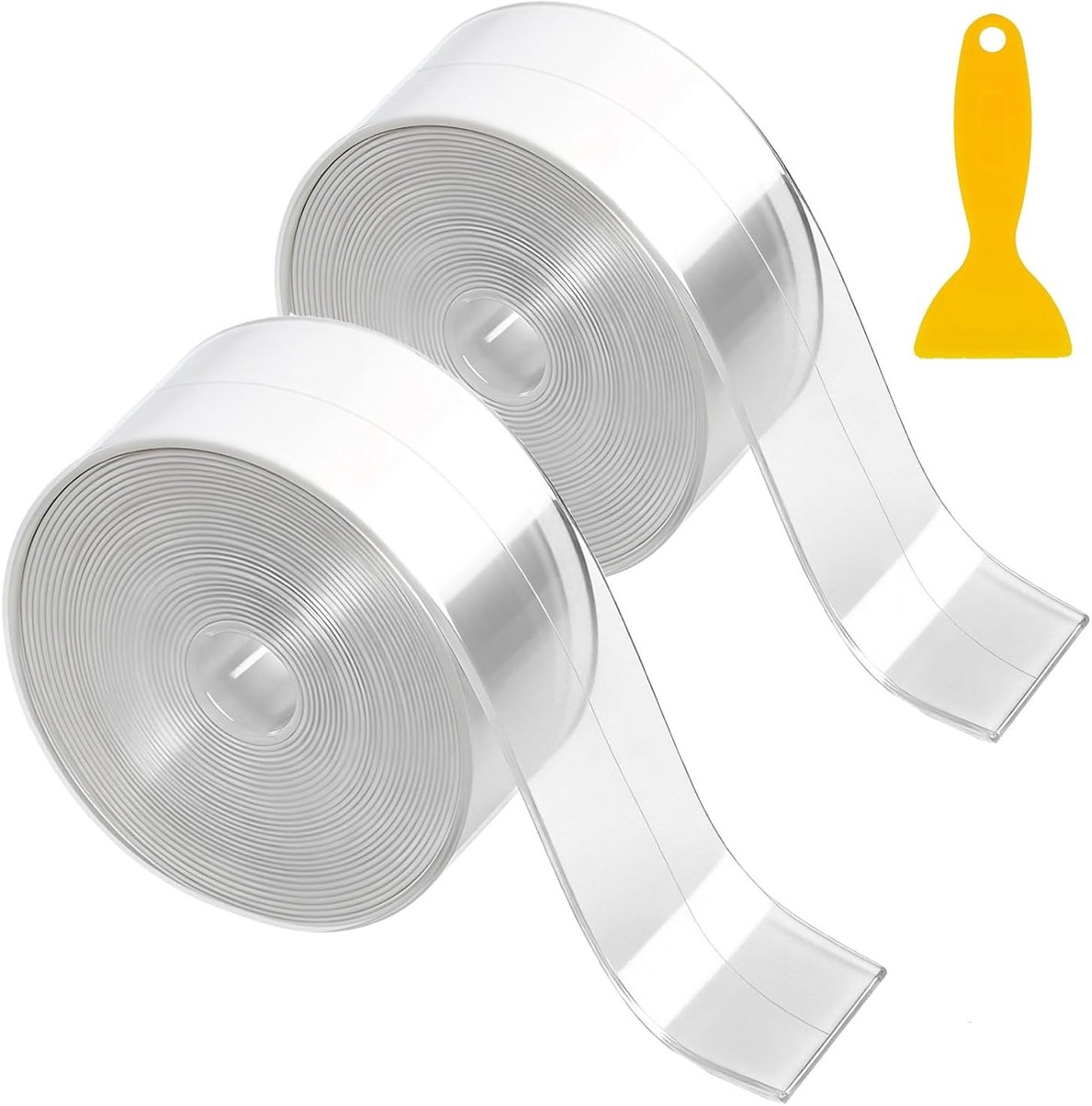 Sealing tape 3.8 cm x 5 m - zelfklevend - transparant - ideaal voor afdichten van bad en wastafel - ShopVlot