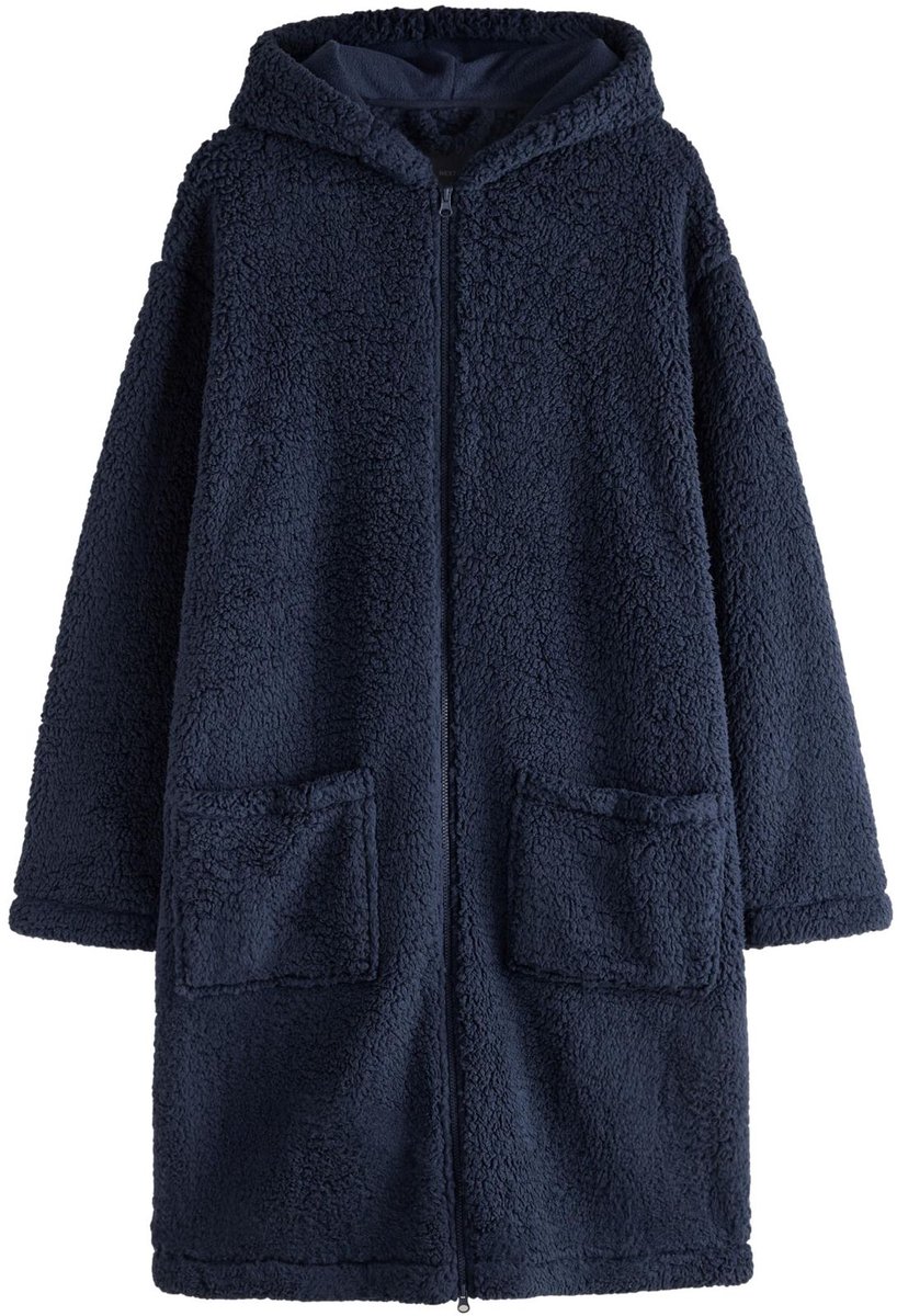Next - Heren - Kamerjas met rits en borgvoering - Blauw