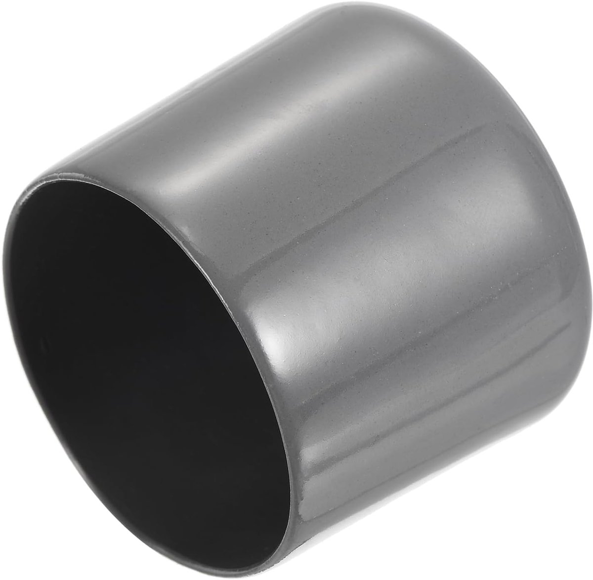 4 stuks eindkappen van rubber, 51 mm ID, ronde eindkappen van vinyl, voor schroeven met schroefdraad, beschermers, donkergrijs