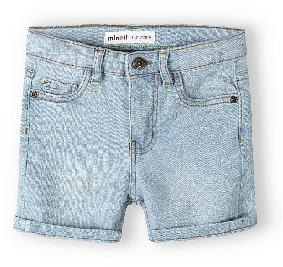 Minoti korte broek jongens denim - katoen - blauw