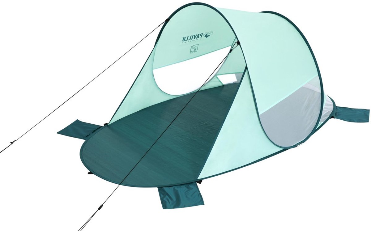 Bol.com Bestway Pop-up Strandtent - Pavillo - 200x120x90 - Groen - UPF 80 Zonbescherming - 2 Personen aanbieding