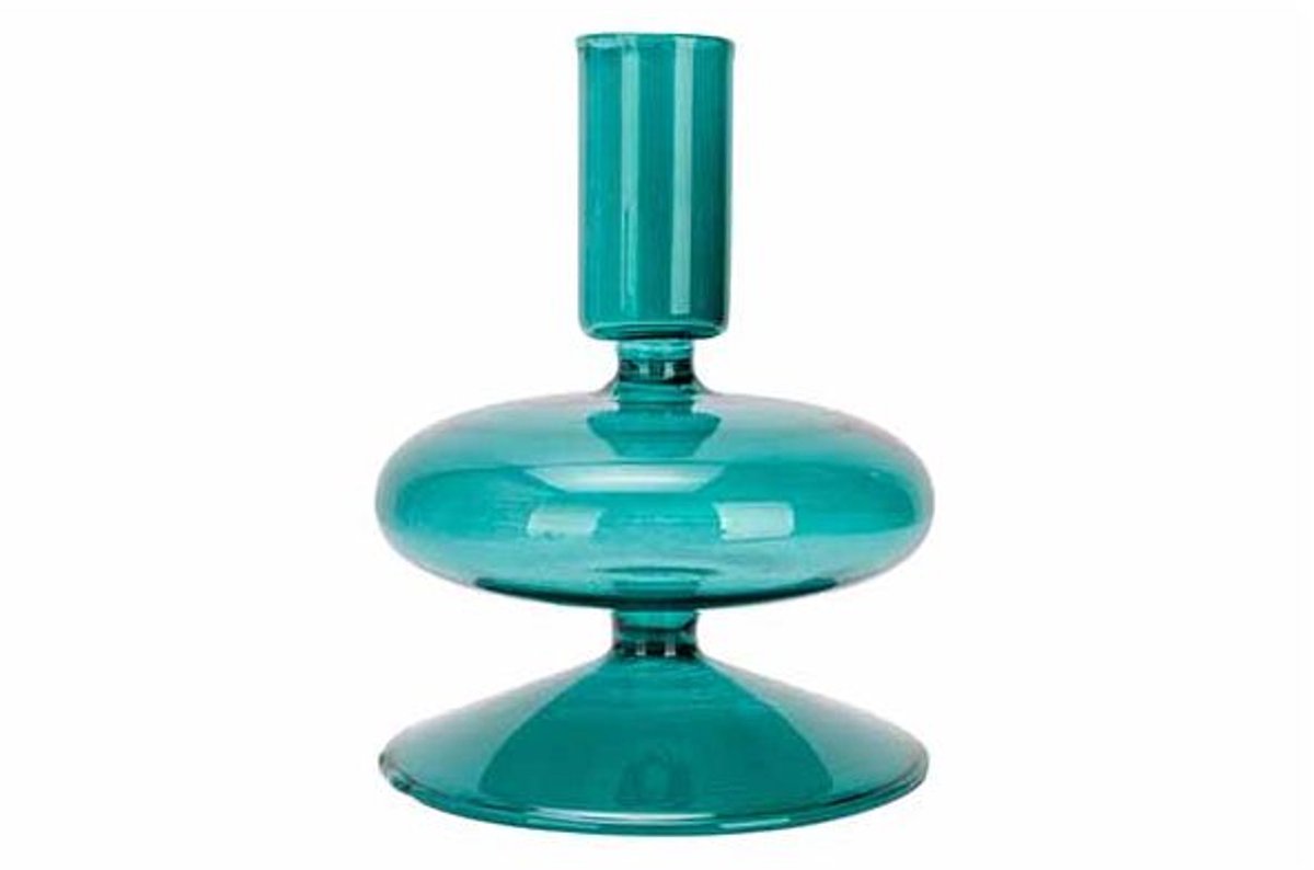 Cosy @ Home Vaas Zeta Blauw D9xh12,5cm Glas