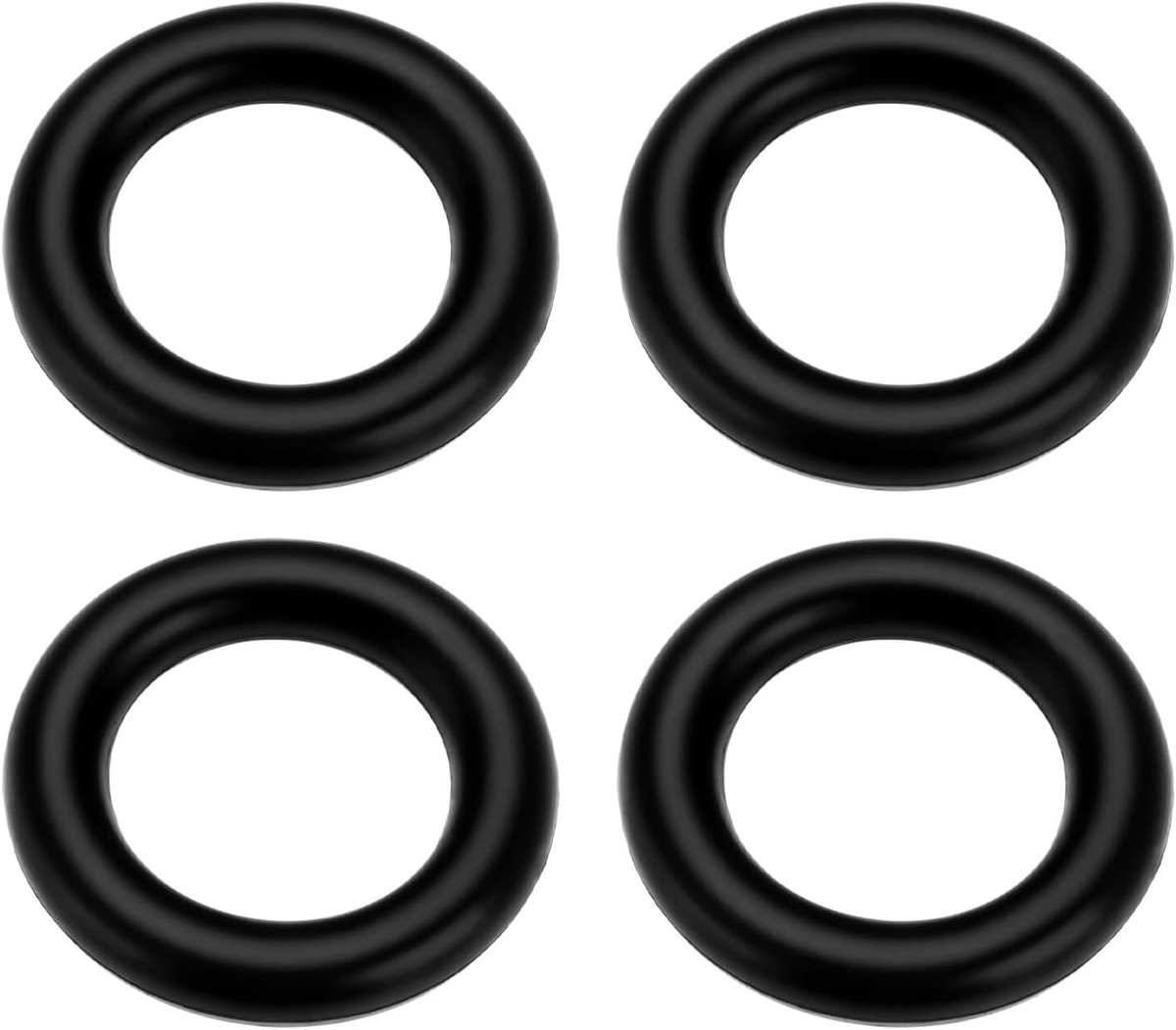 Store 4 stks Vaatwasser Rubber Afdichting MFI754131307 754131307 Vaatwasser Waterinlaat Magneetventiel Rubber O-ringen 16mm OD 10mm ID 3mm Breedte Seal Wasmachine Zwart