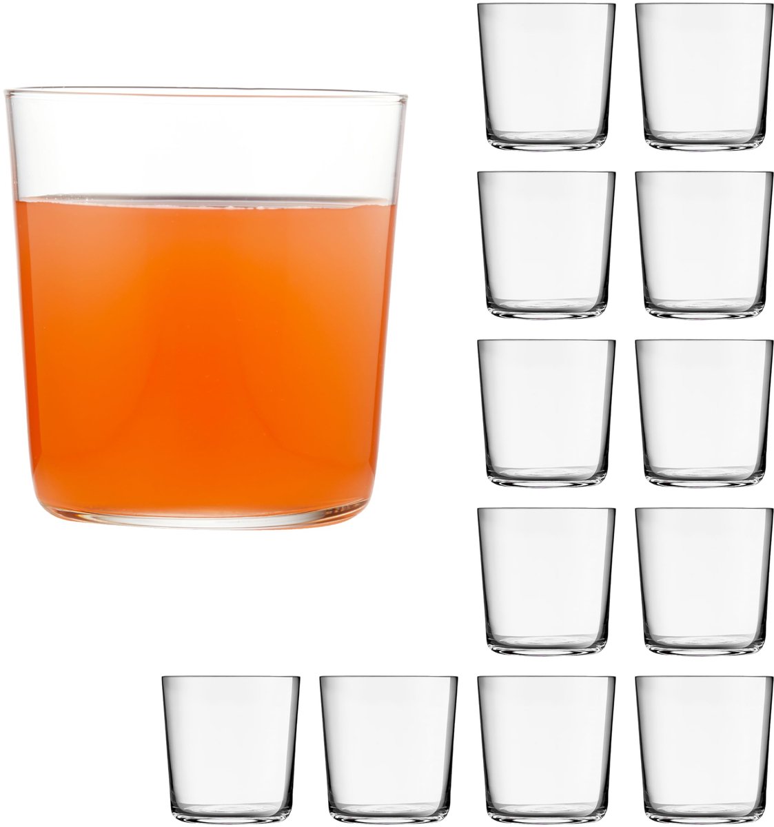 Libbey Cidra Waterglazen - D.O.F. Tumblerglazen - Transparant Glas - 384 ml - 12 Stuks