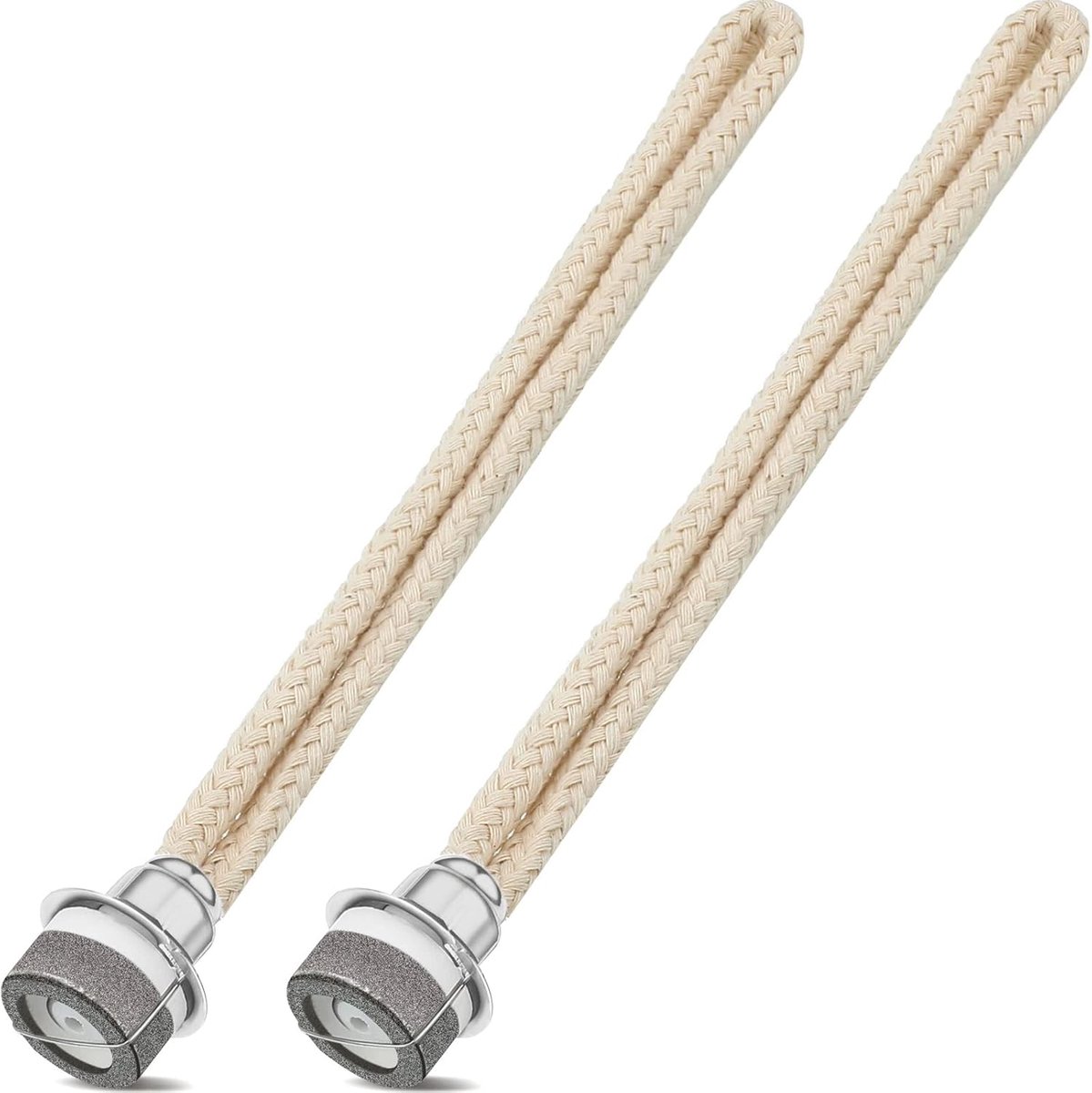 Reservelonten voor katalytische lamp, brander, luchtregeling, diffuser, aromatherapie, woonkamer-accessoires, 16 cm (zilver)