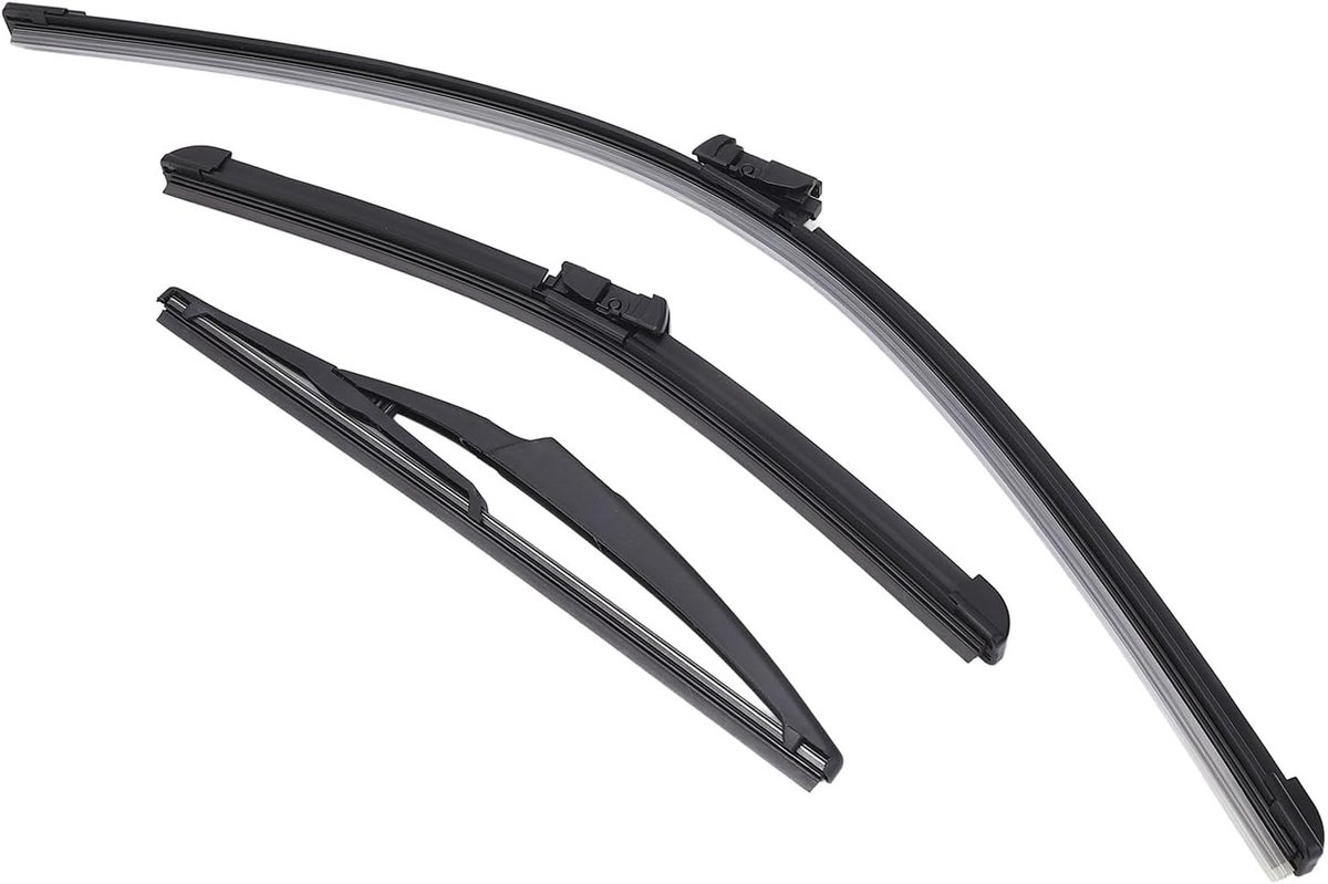 Ruitenwisserbladen voor achterruit, zachte rubberen ruitenwissers, compatibel met Fiat 500 500C 500L 2009 tot 2023