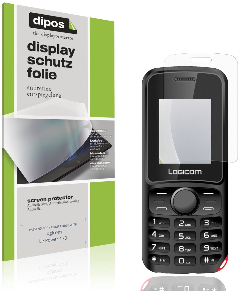 dipos – 4x Matte Beschermfolie geschikt voor Logicom Le Power 170 | Krasbestendige & antireflecterende Screenprotector Ultra-Thin