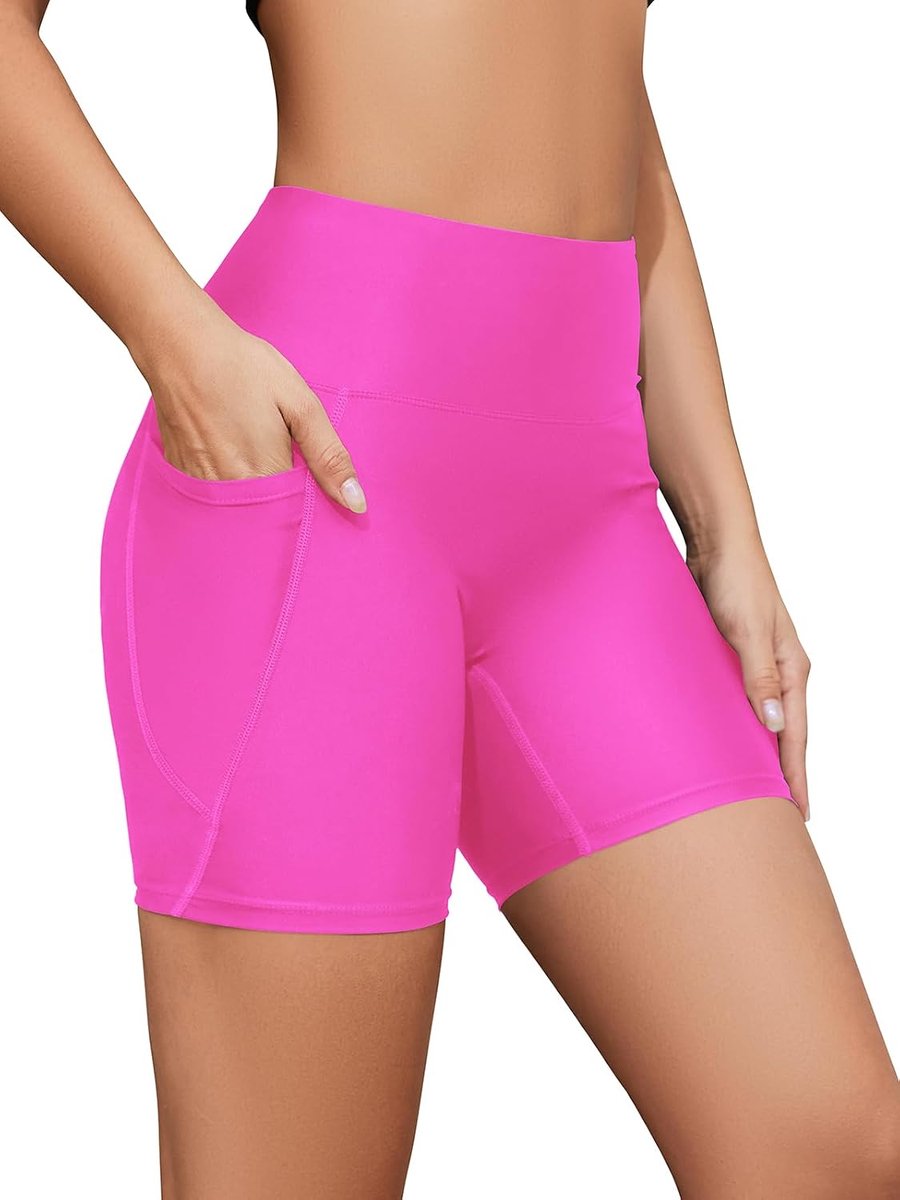 Shorts voor dames, hoge taille, sneldrogend, sportief, korte leggings, bikinibroek, fietsbroek, zwembroek, strandbroek