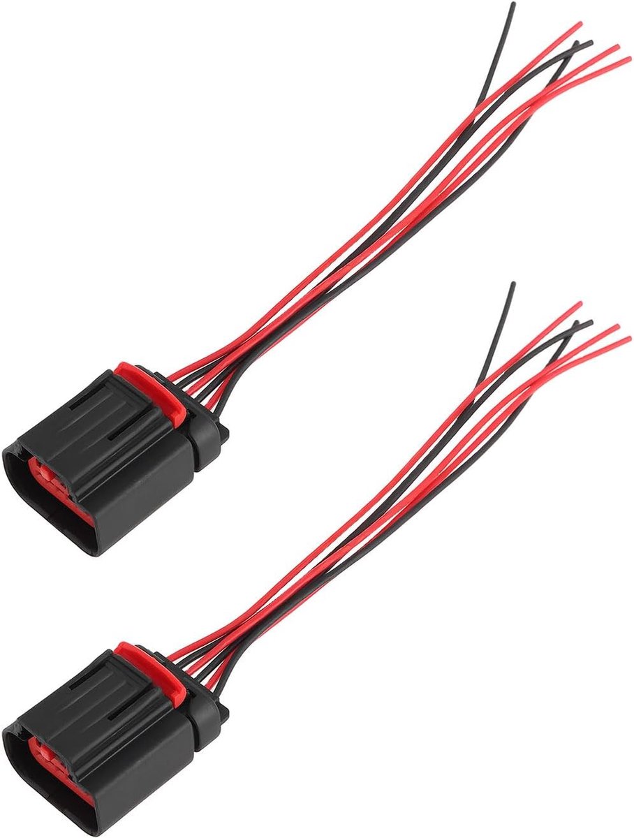2x 6Pin Auto Air Mass Sensor Connector Plug 6C1112B579AA Compatibel met Ford Compatibel met Citroen