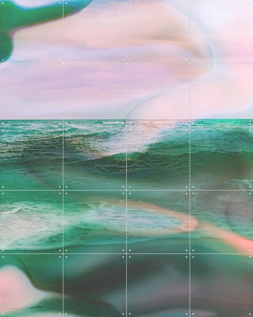 IXXI Restore, Amber Lauder - 80 x 100 cm - Gratis ophangtool - Grote wanddecoratie en posters - Digitale Kunst, Kleurrijk, Gemengde Technieken